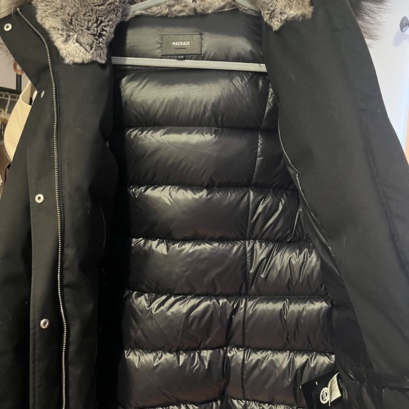 Mackage Larysa Puffer Down Jacket Fox Fur Lining | Size XL - Picture 3 of 7